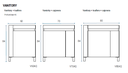 Muebles Schneider - Linea: Aqua - VANITORY 80 AQUA Color: BLANCO TEXTURADO - V80AQTXB