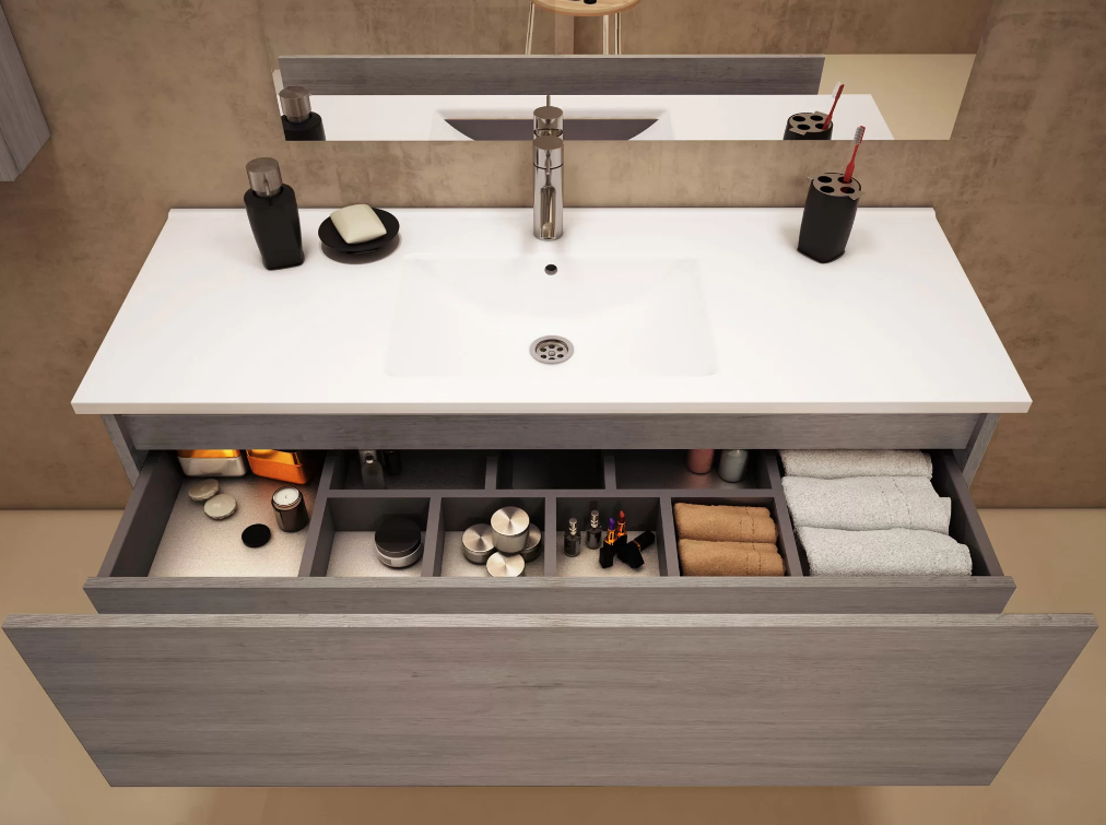 Muebles Schneider - Linea: City - VANITORY COLGANTE 60 CITY PVC Color: CALIFORNIA - VC60CTC