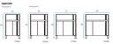Muebles Schneider - Linea: Nature - VANITORY 80 NATURE Color: BLANCO BRILLANTE - V80NAPBB