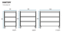 Muebles Schneider - Linea: Nature - VANITORY 100 PIANO Color: CAJU - V100PIC