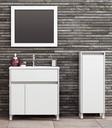 Muebles Schneider - Linea: Nature - VANITORY 50 NATURE Color: BLANCO BRILLANTE - V50NAPBB
